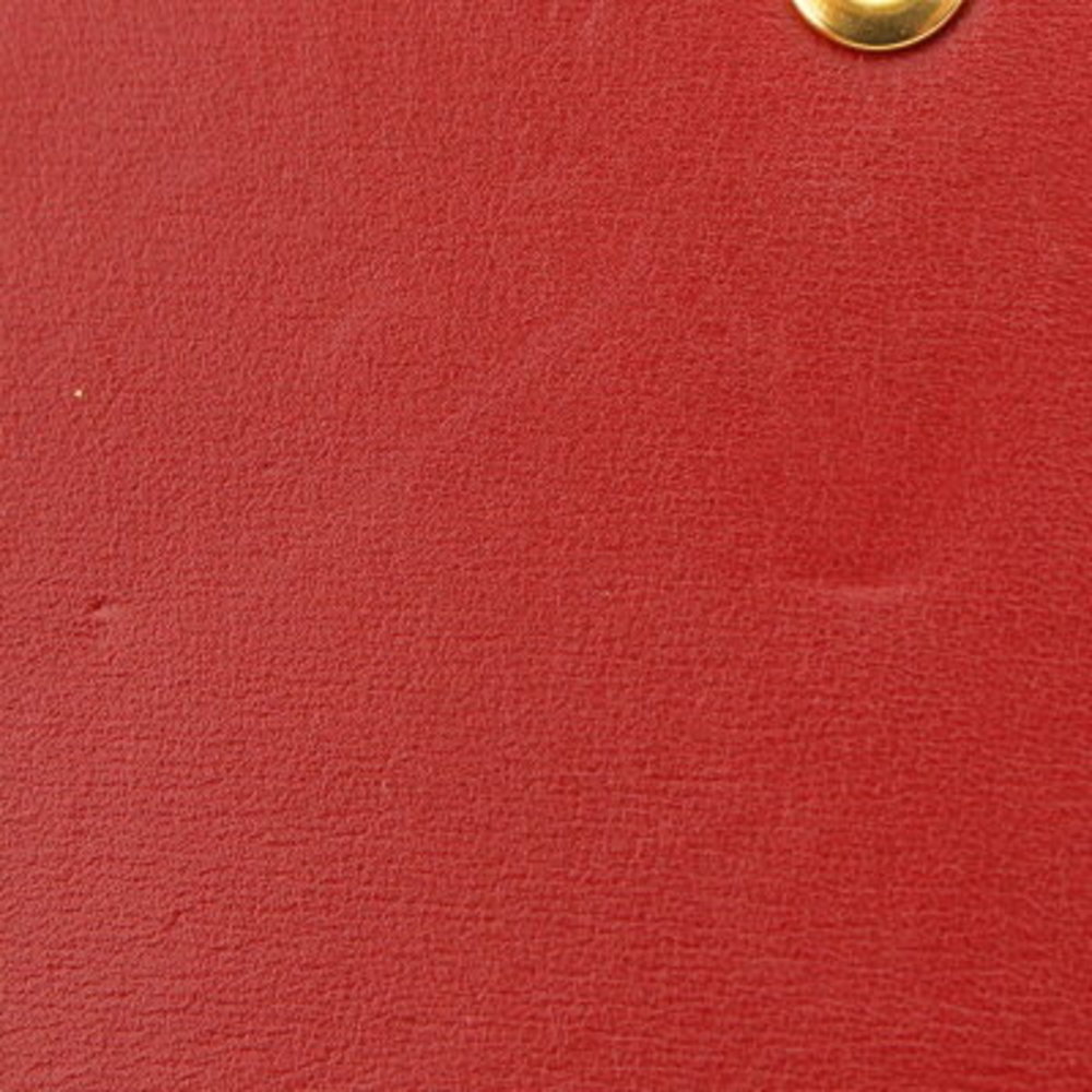 Celine Strap Large Multi Function Long Wallet Red… - image 8